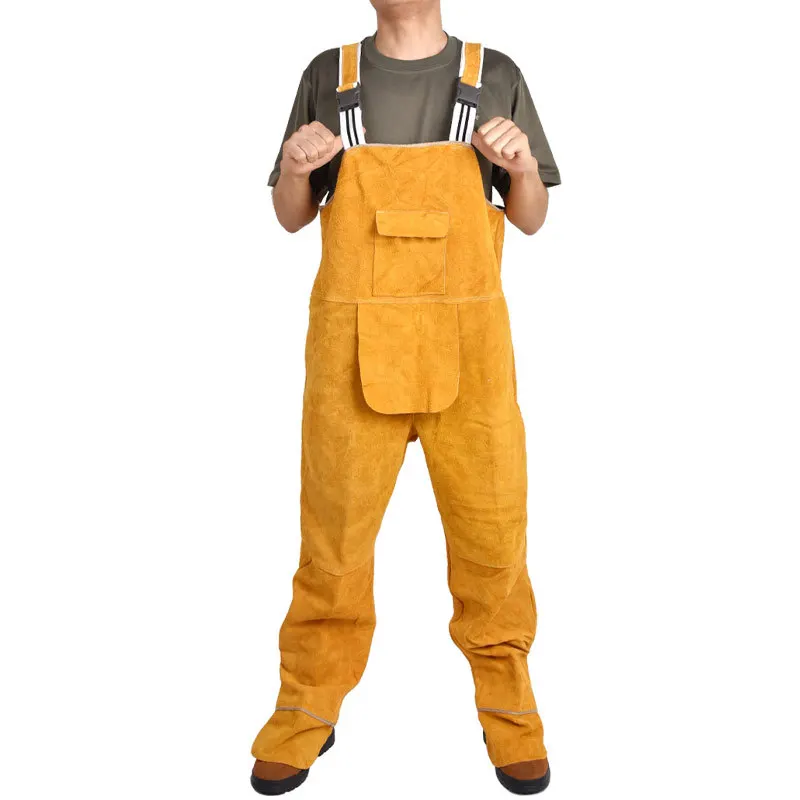 Cowhide Welding Bib Overalls f - Leather Work Overalls review and price