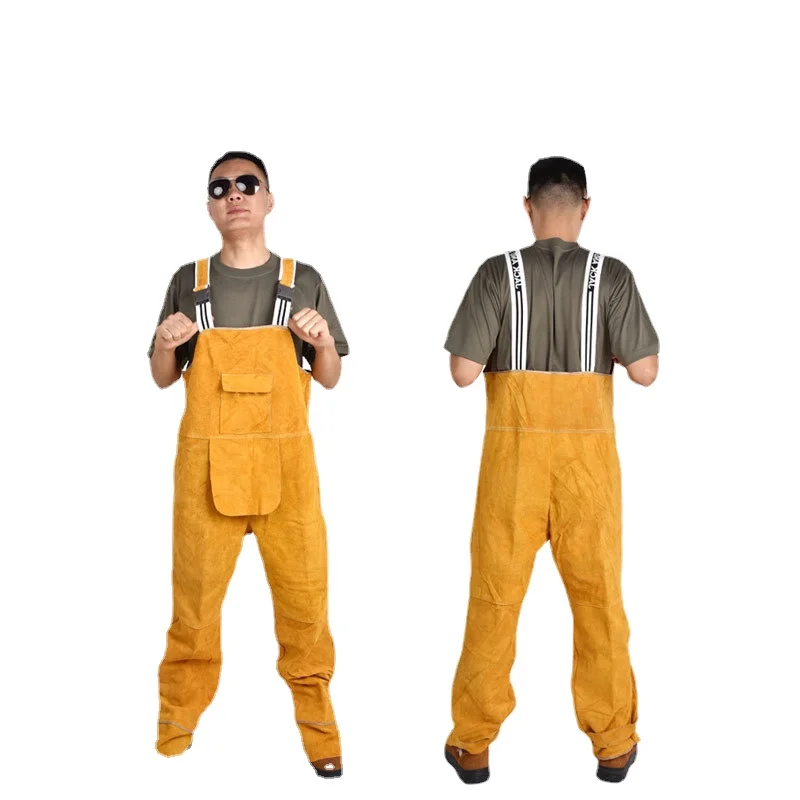 Cowhide Welding Bib Overalls f - Leather Work Overalls review and price