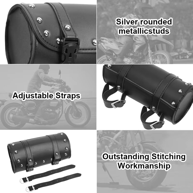 Motorcycle Bags Black Pu Leath - Leatherwork Roller review and price