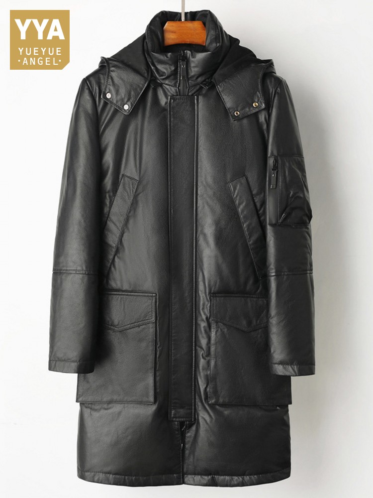 Winter Men Warm Cowhide Genuin - Leather Work Jacket Mens review and price