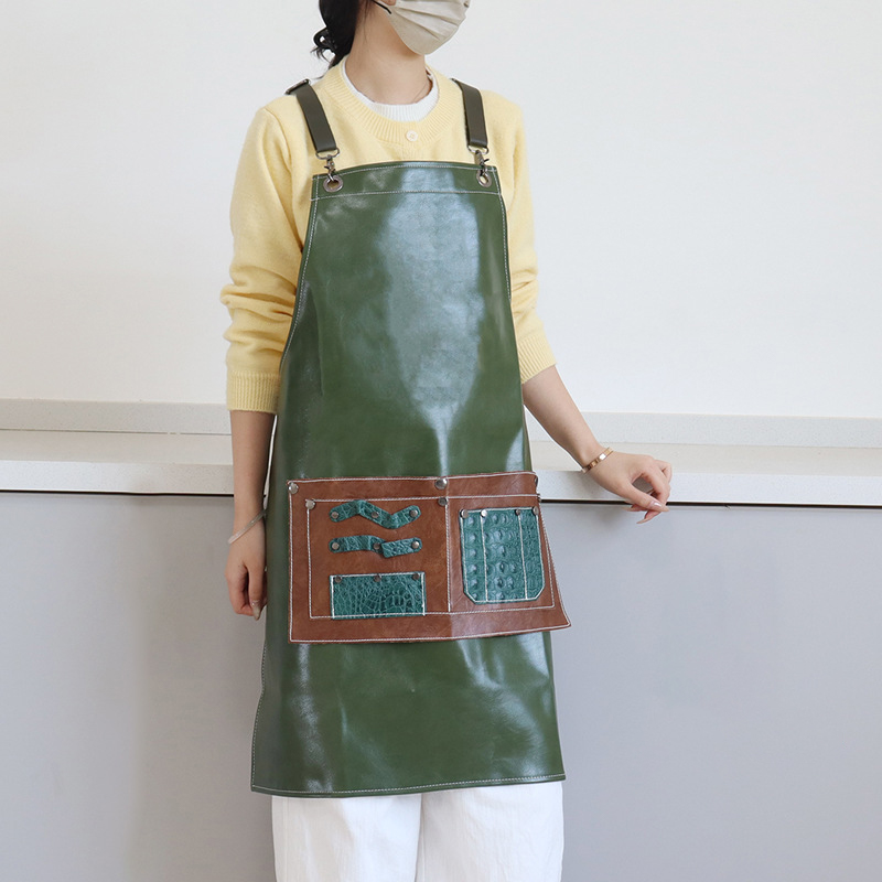 pu leather apron custom logo w - Leather Work Overalls review and price