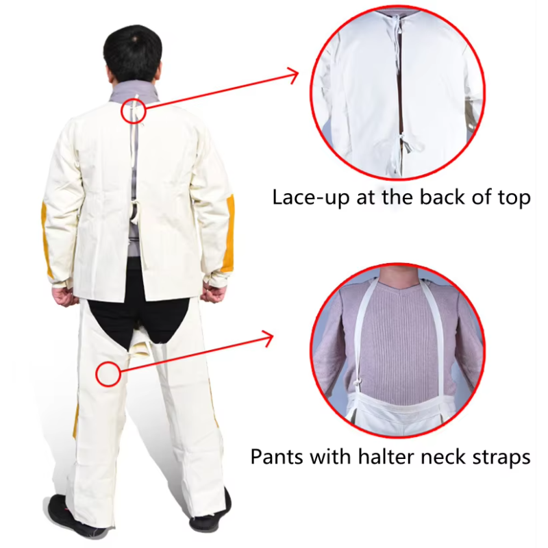 Welder Clothes Canvas Cowhide  - Leather Work Overalls review and price