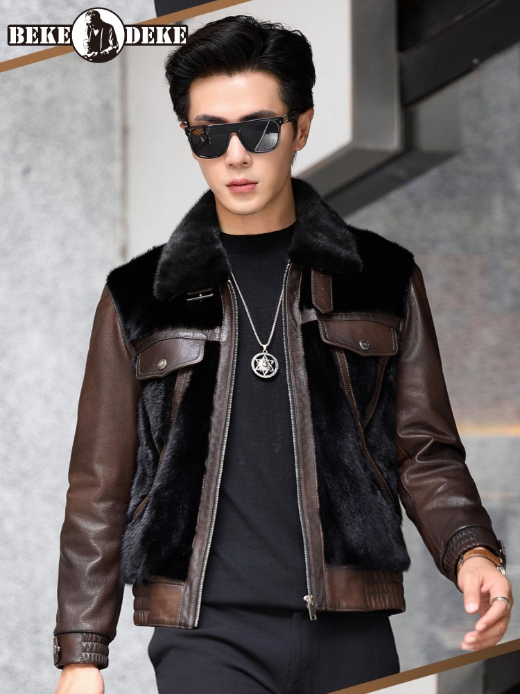 Luxury Business Men Winter Wor - Leather Work Jacket Mens review and price