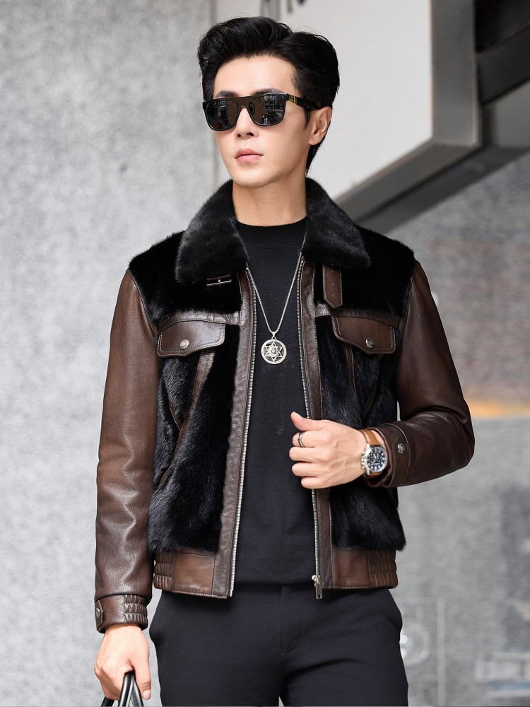 Luxury Business Men Winter Wor - Leather Work Jacket Mens review and price