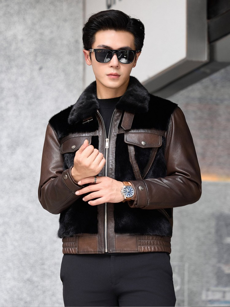 Luxury Business Men Winter Wor - Leather Work Jacket Mens review and price