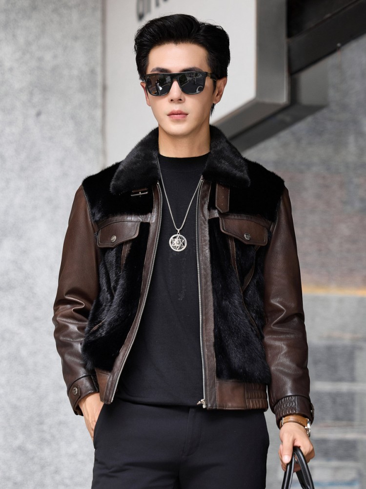 Luxury Business Men Winter Wor - Leather Work Jacket Mens review and price