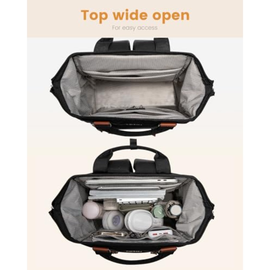 Laptop Backpack for Women, Tea - Leatherwork Bag review and price