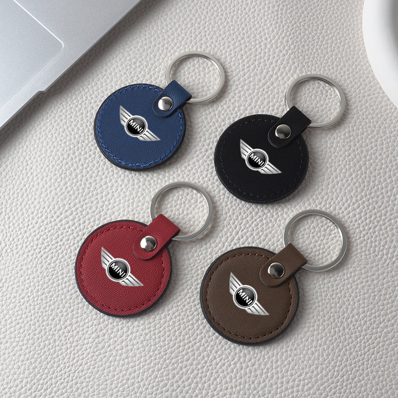Leather Car Keychain Keyring K - Leatherwork Rings review and price