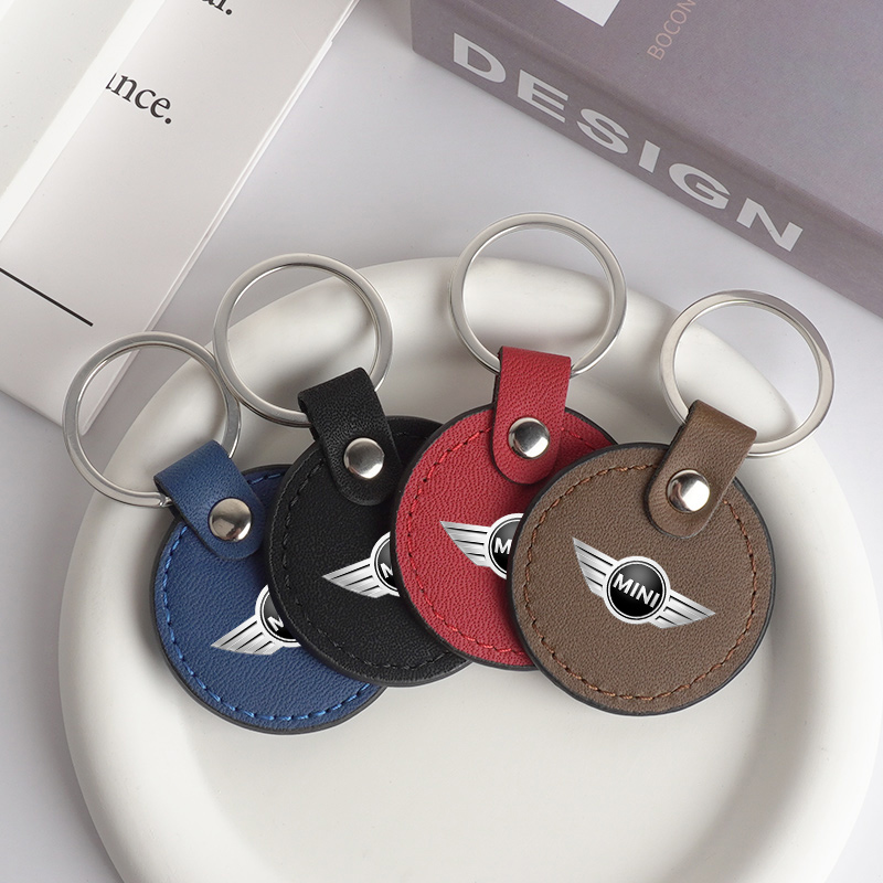Leather Car Keychain Keyring K - Leatherwork Rings review and price