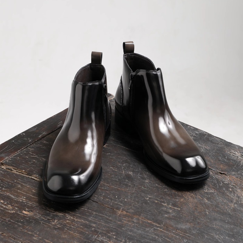British Men Chelsea Boots Busi - Leather Work Dress review and price